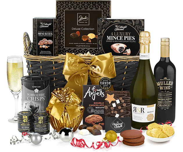 Christmas Fireside Hamper With Prosecco & Mulled Wine